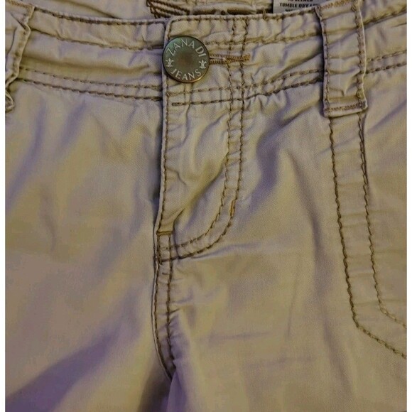 Zanda Di Shorts Size 11 Tan Pockets Cotton Style JS1444U2 - Picture 2 of 10